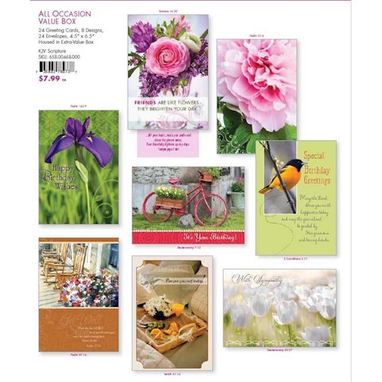 Faithfully Yours 244895 Boxed Card for Value All Occasion - Pack of 24