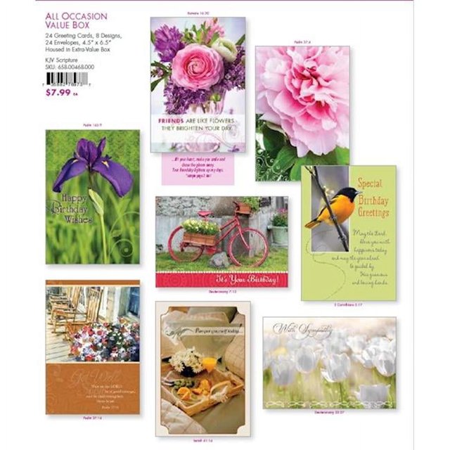 Faithfully Yours 244895 Boxed Card for Value All Occasion - Pack of 24