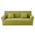 thumbnail image 1 of 2024 Jacquard Stretch Sofa Slipcover Textured Non Slip Couch Cover  Loveseat  Dark Gray, 1 of 6