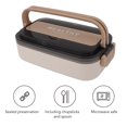 thumbnail image 4 of Leakproof Bento Lunch Box 316 Stainless Steel Microwave Safe Container, 700ml Capacity Adult Lunch Box For School Office, 4 of 8