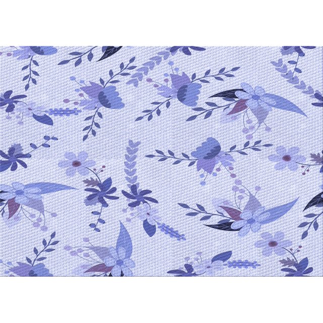 Ahgly Company Machine Washable Indoor Rectangle Transitional Lavender Blue Area Rugs, 5' x 7'