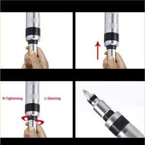 7pcs Detachable Screwdriver Set Heavy Screwdriver Screwdriver Set Set Duty Manual Impact Screw Driver Kit Hand Repair Tools