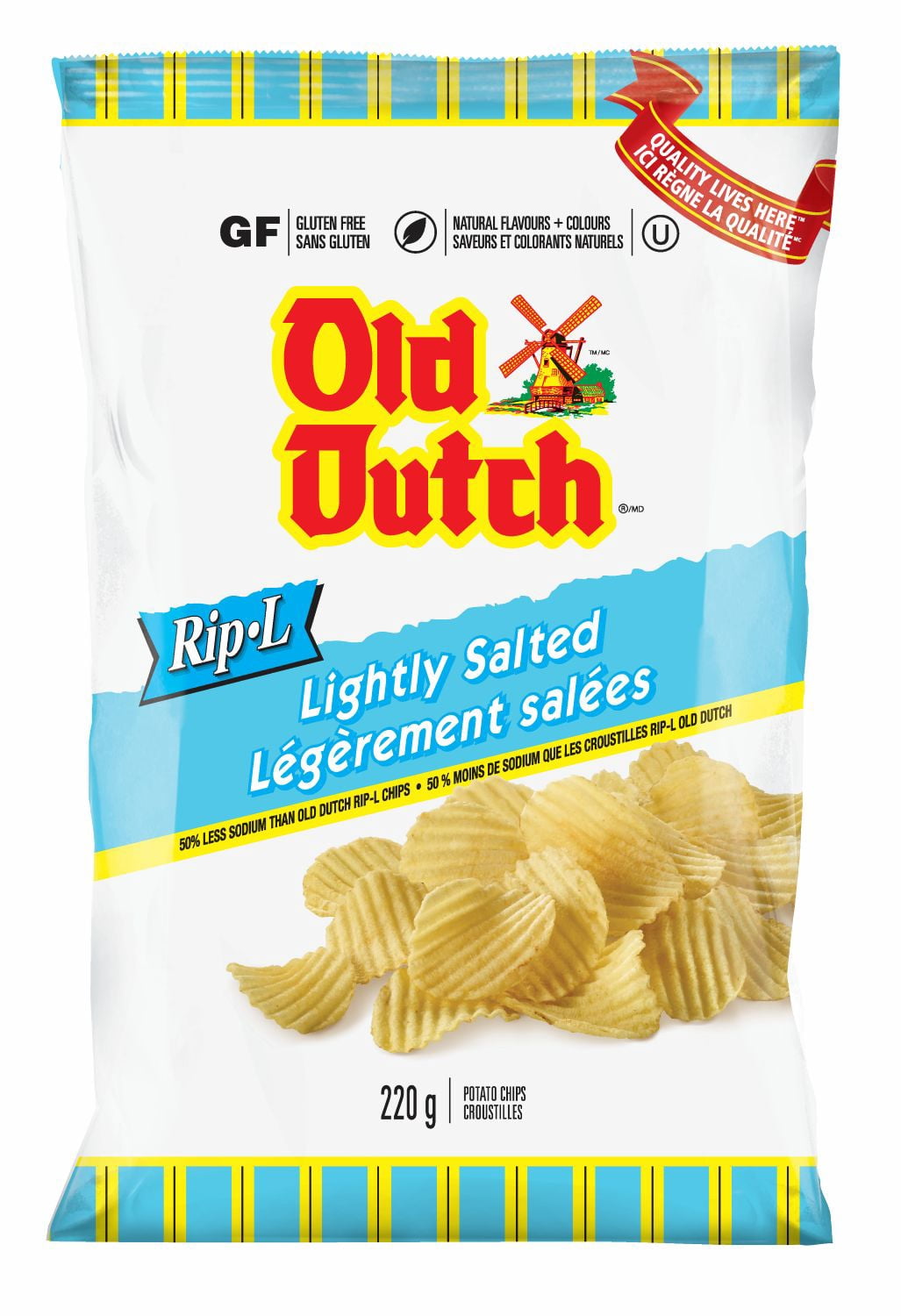 Old Dutch Ripple Lightly Salted Potato Chips
