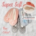 thumbnail image 5 of CHOK Adult Super Soft Warm Cozy Fuzzy Soft Touch Slippers Non-Slip Lined Socks  Assortment B  Medium 3 Pairs, 5 of 5