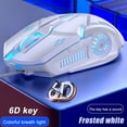 thumbnail image 1 of CEHVOMTwsMouse,Souris d'Ordinateur,Souris pour Portable,Souris Mince Silencieuse Rechargeable,Souris Optique,Souris de Jeu Filaire 6D LED Colorée Respirante 3200 DPI Souris Mode pour Portable, 1 of 2