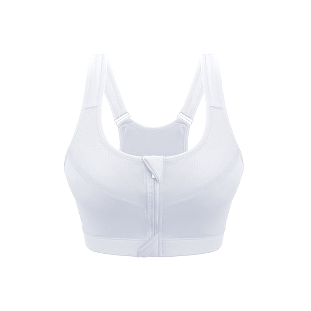 Julyccc Womens Front Zip Padded High Impact Sport Yoga Bra Underwear