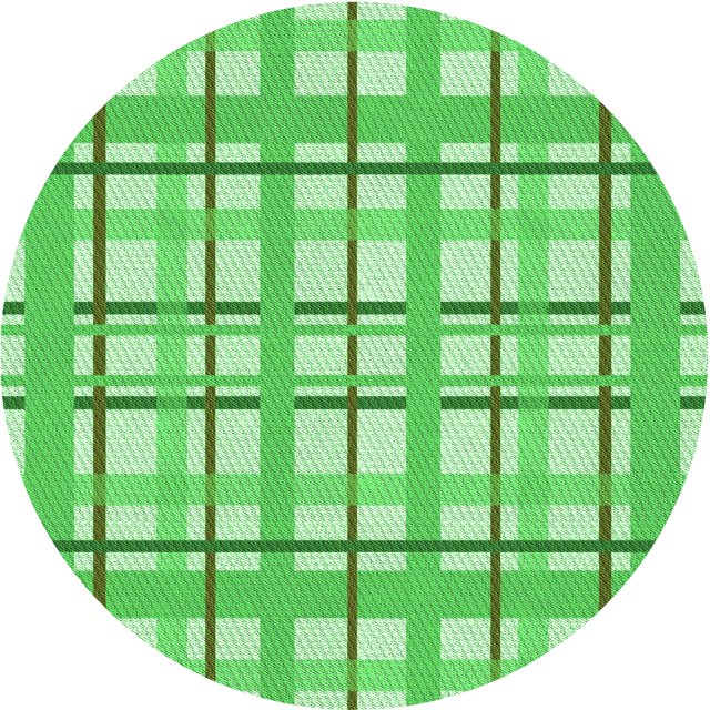 Ahgly Company Machine Washable Indoor Square Transitional Green Area Rugs, 3' Square