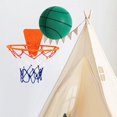 thumbnail image 2 of Almencla Silent Basketball with Hoop Portable No Noise Children Adult Toy Green Size 7, 2 of 8
