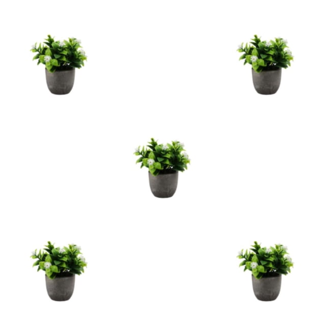 Redempat Plastic Easy To Clean Artificial Succulent Realistic Appearance Long-lasting Durability Eco-friendly new whitebabysbreath 5Set