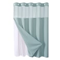 thumbnail image 2 of Birdeem Anneaux de Rideau de Douche, Rideaux de Douche pour Salle de Bain, Rideau de Douche Anneau Double Grand Uni à Étoiles Pleines Réversible pour Salles de Bain, Rideaux de Douche en Tissu Polyester Robuste, Rideaux de Douche pour Salle de Bain, 2 of 5