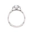 thumbnail image 2 of 1ct Diamant Halo Solitaire Vintage Bande Entrelacée Ronde Or Blanc 14k, 2 of 4