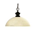 thumbnail image 1 of Z-Lite 100701BRZ-DGM14 Challenger/Riviera 1 Light Pendant, Steel Frame, Bronze Finish, 1 of 1