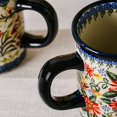 thumbnail image 3 of Flower Mug Ceramic 14oz, Dishwasher & Microwave Safe, Exotic Daisy, 3 of 9