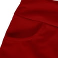 thumbnail image 4 of Penkiiy Women's Plus Size High Waist Pull-On Flared Pants with Tummy Control, Red, 2XL, 4 of 7