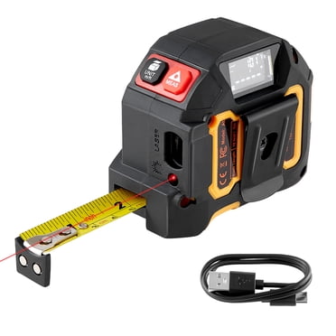 VEVOR 2in1 Laser Tape Measure 135ft Rechargeable Laser 16ft Magnetic Tape