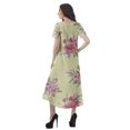 thumbnail image 3 of Moomaya Robes d'Été Imprimées pour Femmes à Manches Courtes en Coton Flex Robe de Soirée, 3 of 5