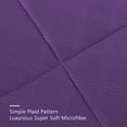 thumbnail image 2 of JML Ensemble de Literie 10 Pcs Matelassé Diamant avec Draps, Grand, Violet, 2 of 5