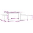 thumbnail image 4 of vidaXL Coffee Tables 2 pcs High Gloss Grey Engineered Wood, 4 of 5