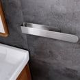 thumbnail image 4 of Qaailabf 11.8-Inch Self Adhesive Hand Towel Bar, Brushed Stainless Steel Bathroom Towel Rack, Wall Mounted U-Shaped Design, No Drill Installation, Fits Kitchen RV Bedroom, Silver, 4 of 6