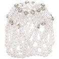 thumbnail image 1 of Miangastore Perle Élastique en Crochet pour Cheveux avec Design en Strass pour Performance de Danse Blanc, 1 of 8