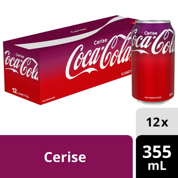 Coca-Cola Cherry Cans, 355mL, 12 Pack - Walmart.ca