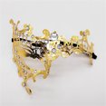 thumbnail image 4 of Masquerade Mask For Women, Metal Rhinestone Inlaid Half Face Cover Cosplay Costumes For Evening Prom Ball Party, 4 of 6