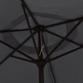 thumbnail image 3 of vidaXL Parasol Noir 200x224 cm Aluminium, 3 of 5
