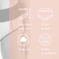 thumbnail image 3 of B91xZ Plus Culottes Invisibles Sans Couture en Coton pour Femmes Taille, Violet G, 3 of 4