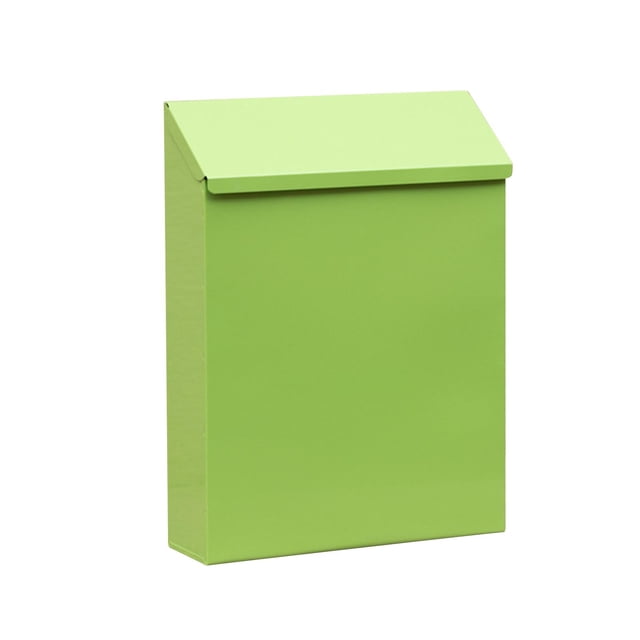 jifeng Wall Mounted Mailbox Drop Box with Lock for Outside House Outdoor Front Door Green