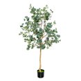 thumbnail image 1 of Costway 5.5FT Artificial Tree Fake Eucalyptus Tree for Living Room Office Home Decor, 1 of 10