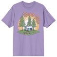 thumbnail image 1 of Adventure Society Road Trip Van T-Shirt à Manches Courtes Col Rond Bleu Brouillard pour Hommes - TTG, 1 of 2