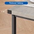 thumbnail image 4 of BeesClover Dining Table with 2 Benches, Dining Room Table Set for 4, Kitchen Table with 2 Upholstered Benches Rectangular Space Saving for Apartment, Dining Room, Kitchen, 44.5 Inches Large, 4 of 8