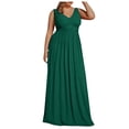 thumbnail image 1 of UPPADA Plus Size Wedding Guest Dress for Womens Short Sleeve Wedding Ball Prom Formal Dress Floor-Length Dress Cocktail Wedding Formal Wrap Dress Clearance Wedding Dress, 1 of 6