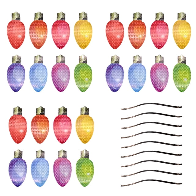 Vaidha Ampoule Réfléchissante Amusante Aimant Décorations Autocollant Réfléchissant Grade Haute Visibilité