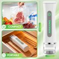 thumbnail image 4 of Scelleuse sous Vide Compacte pour Aliments avec 30 Sacs Réutilisables, Puissante Machine de Mise sous Vide Portative pour la Maison, la Cuisine et les Voyages, Garde, 4 of 7