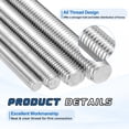 thumbnail image 4 of Uxcell 12Pack M6x35mm 316 Stainless Steel Fully All Threaded Rod Studs, 1mm Pitch, 4 of 6
