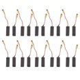 thumbnail image 2 of Carbon Motor Brush, 20Pcs Motors Brushes Wide Application Easy Installation Copper  For Replacement, 2 of 8