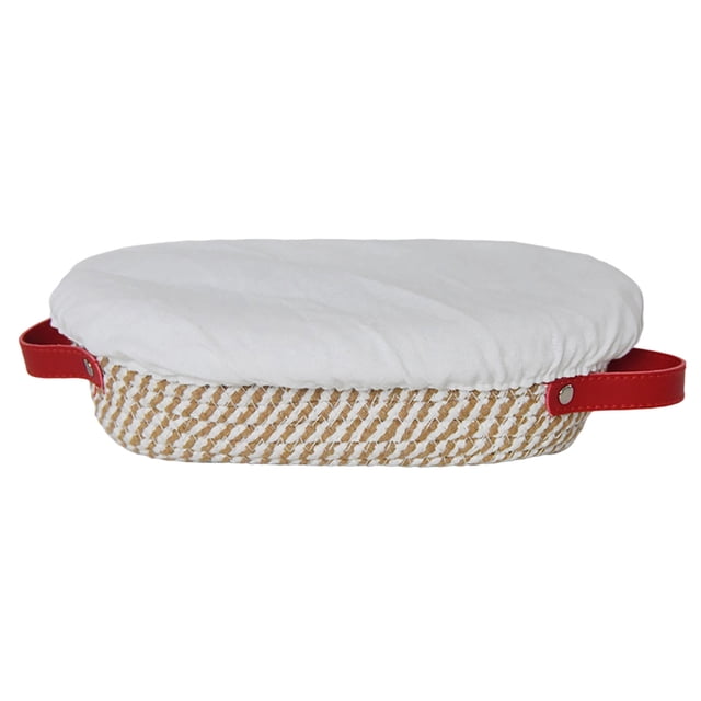 Hearth & Gear Fournitures de Cuisson pour Pain Rondes et Ovales avec Couvercles Fournitures de Fabrication de Pain Outils Cadeau Ensemble pour Lavable à la Machine 1 Pce Contenant Mi pour Crêpes Rangement Contenants Alimentaires Transparent