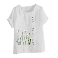 thumbnail image 3 of Birdeem T-Shirt Ample Décontracté d'Été pour Femme à Col Rond, Manches Courtes, à Imprimé Floral, 3 of 12