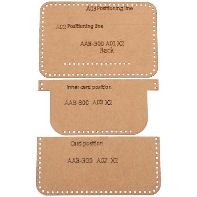 DIY Kraft Paper Wallet Pattern Templates for Beginners and Professionals 1 Set