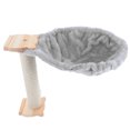 thumbnail image 1 of FESTFENDS 1Set Soft Grey Cat Hammock Hanging Bed Comfortable Lint Cat Tree Accessory, 1 of 8