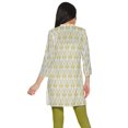 thumbnail image 3 of Moomaya Robes Tuniques Courtes en Poly-Crêpe pour Femmes Kurti Imprimé Mini Tenue d'Été, 3 of 5