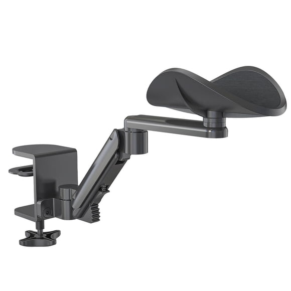 Accoudoir Rotatif à Pince Réglable avec Rotation à 360 Degrés / Parfait pour le Travail et le Jeu / Soutien Ergonomique / Installation Facile / Capacité de Charge de 12 kg (26,5 Lb)