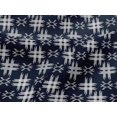 thumbnail image 4 of oneOone Viscose Jersey Fabric Check Kasuri Print Sewing Fabric BTY 60 Inch Wide, 4 of 5