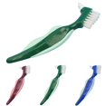 thumbnail image 2 of Denture Brush Dual Head Non-slip Handle False Teeth Toothbrush Denture Supplies, 2 of 10