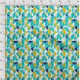 thumbnail image 3 of oneOone Viscose Chiffon Fabric Parallelogram & Triangle Geometric Fabric Prints By Yard 42 Inch Wide, 3 of 4