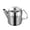 Silver4, variant on Stainless Steel Teapot Storage Container Moderate Capacity Kitchen Beverage Kettle for Tea Brewing and Hot Water Restaurant Home Hotel Use