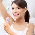 thumbnail image 5 of Tondeuse pour Femmes à Double Tête avec Chargement USB, Lames Rondes Doubles pour Zones Sensibles, Épilateur Étanche IPX7, Tondeuse en Acier Inoxydable pour Parties Intimes, Comprend Brosse et USB, 5 of 5