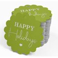 thumbnail image 4 of Inkdotpot 100 Pack Real Silver Foil Paper Tags Happy Holiday Favor Hang Tags, 4 of 6