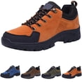 thumbnail image 3 of XIMIN Chaussures à Enfiler pour Hommes et Femmes en Suède Légères Chaussures de Marche Antidérapantes Imperméables Chaussures de Course Randonnée Randonnée Espadrilles Décontractées d'Extérieur (7.5, A), 3 of 3